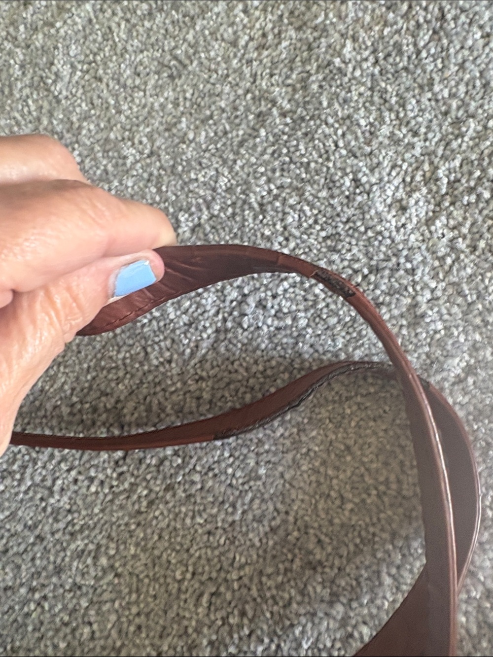 Elegant Embossed Shoulder Bag - Tan - Picture 8 of 8